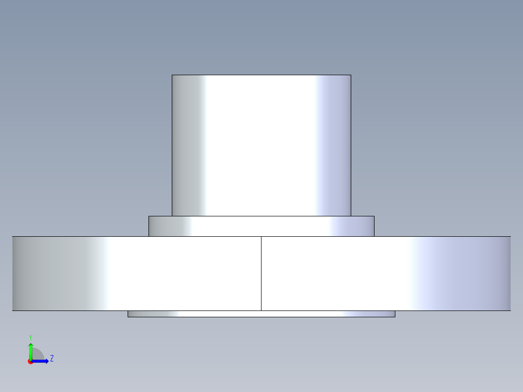 CPVC管件28-Sch80_Flange Vanstone_SPIG_9856-012_1.25in左视图