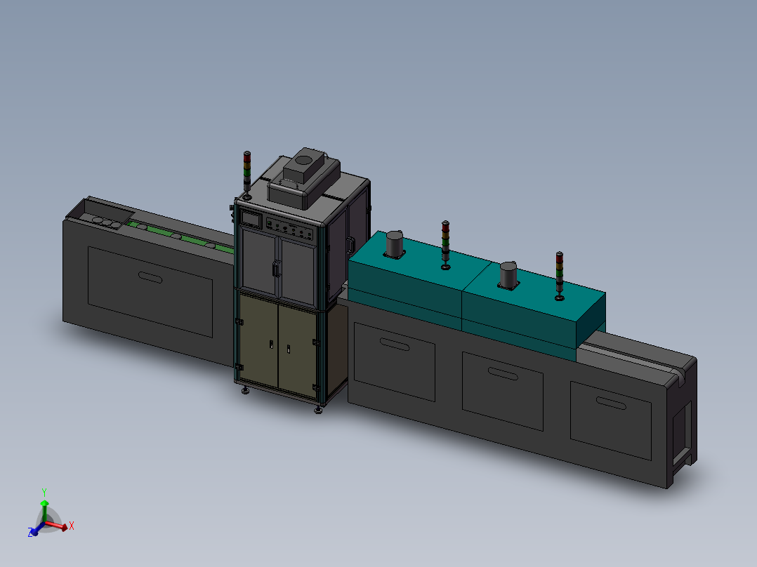 眼睛镜片点胶烘烤流水线
