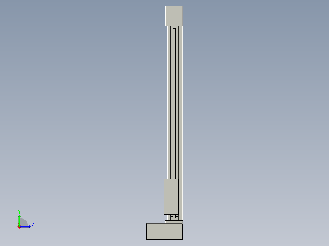 欧规系列-GB8-L96-S750-BLU-P40-MS3左视图