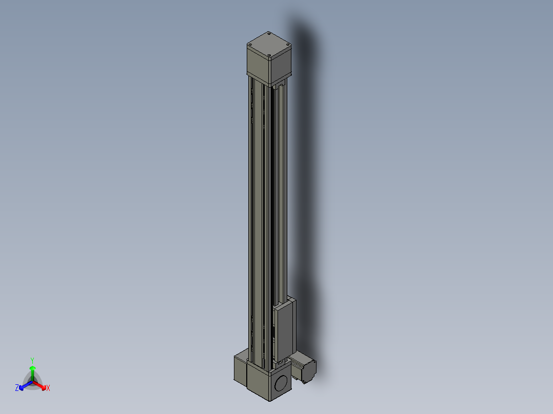 欧规系列-GB8-L96-S750-BLU-P40-MS3正等轴测图