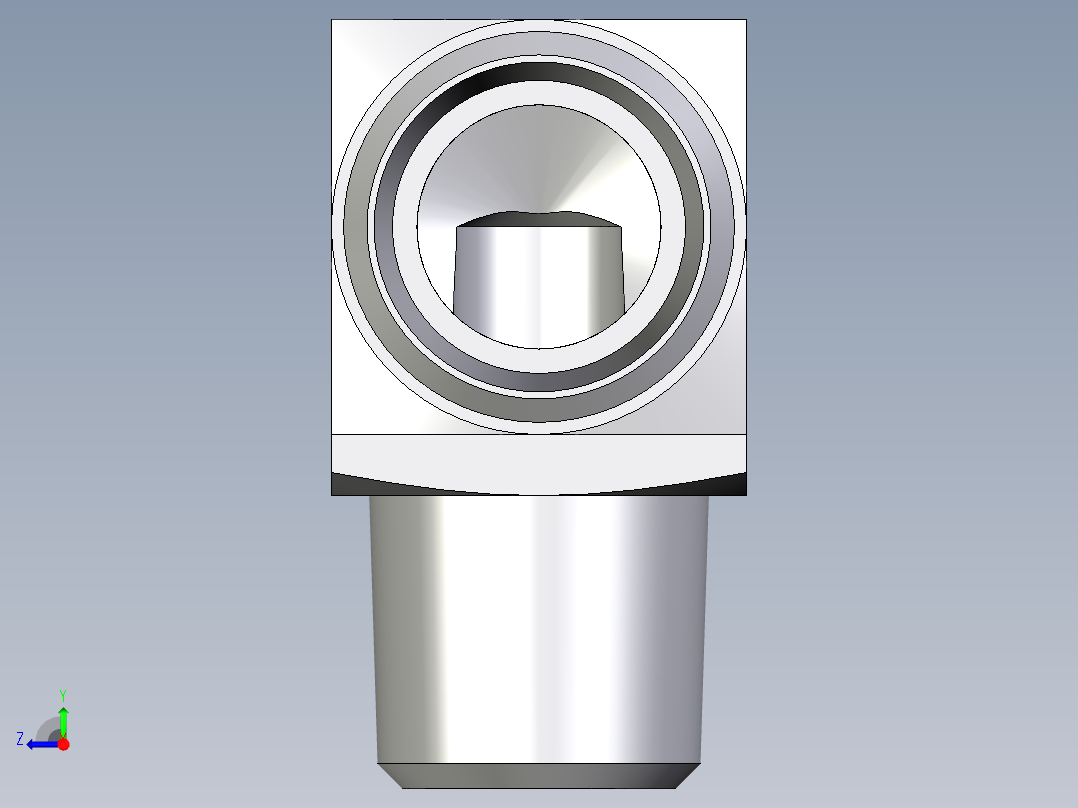 卡套式工业通用硬管接头EO_Male_stud_elbow_WE12LLRCFX右视图