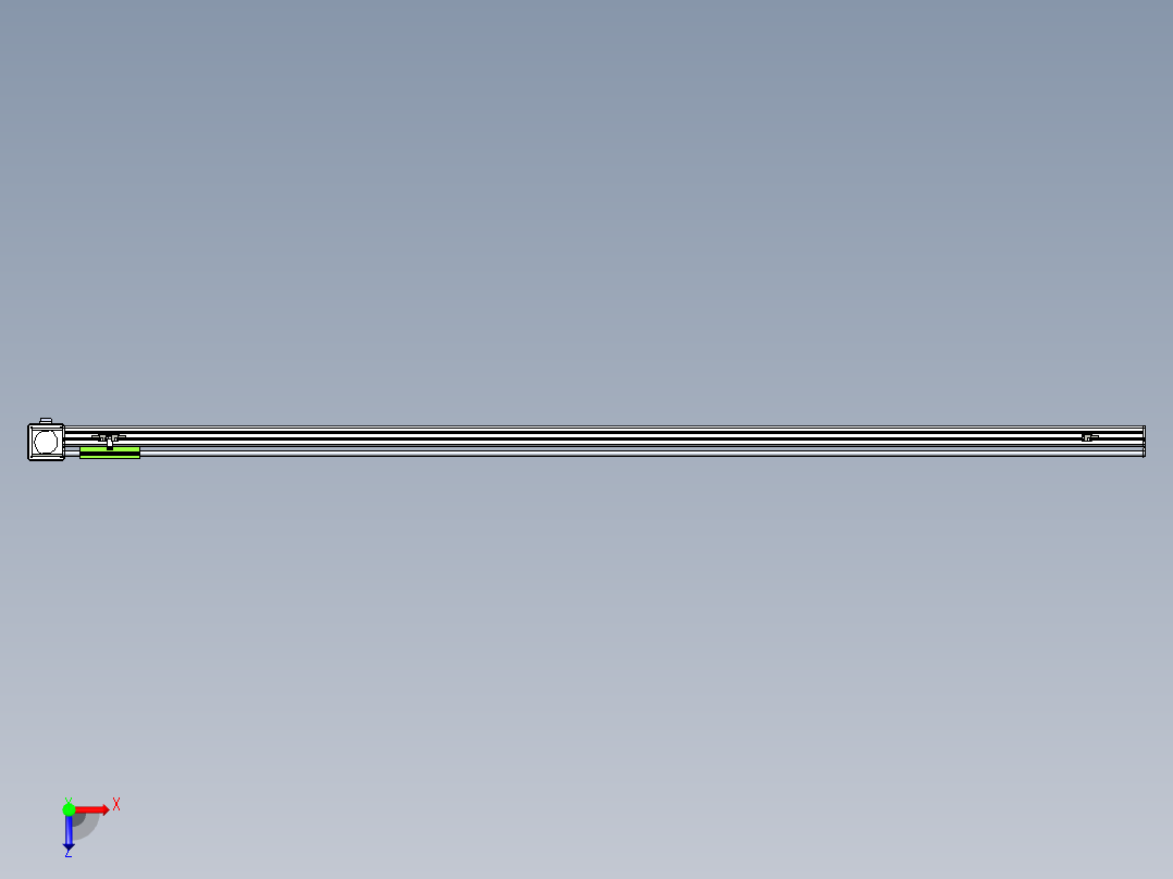 同步带滑台-半封闭B13-L90-S2300-L-Z86-D3俯视图