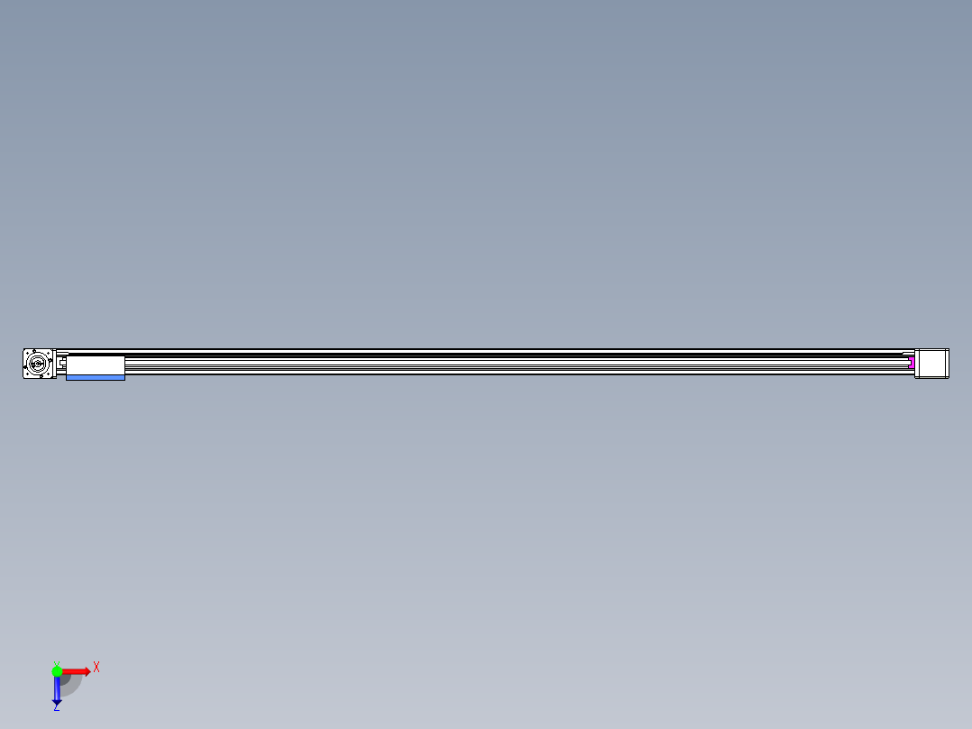 威洛博LB.GB同步带传动--欧规系列GB8-L192-S2400-BR-P75-K俯视图
