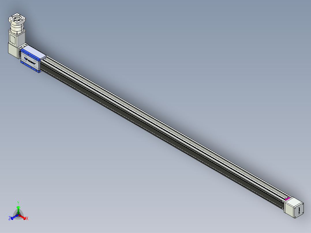 威洛博LB.GB同步带传动--欧规系列GB8-L192-S2400-BR-P75-K正等轴测图