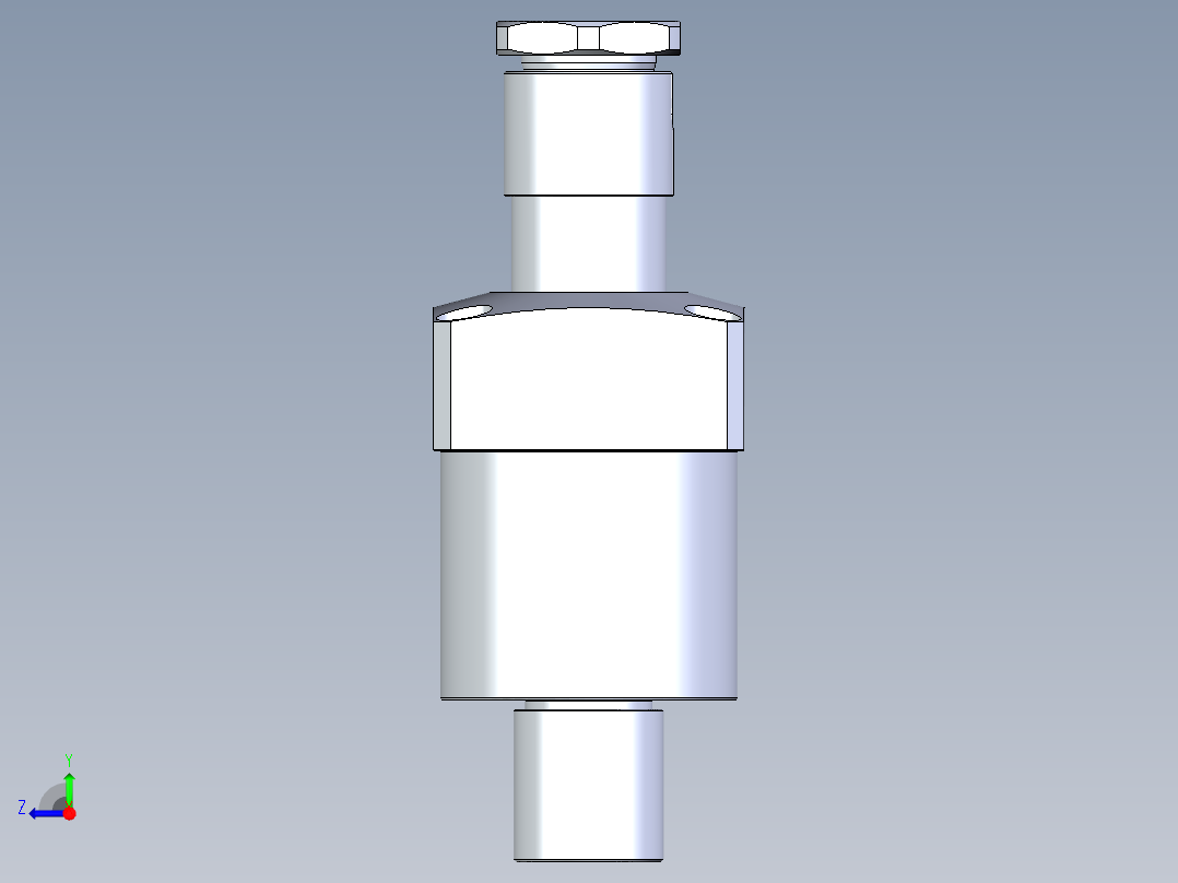 KOSMEKLHA1050-GLN多系列多零件图纸模型右视图