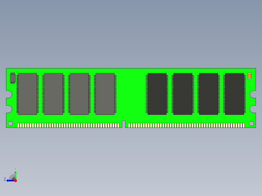 内存条 (5)右视图