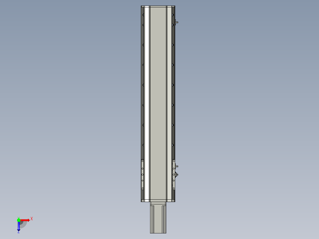 东锦丝杆传动-直线滑台模组DH170-C-L10-S700-BC-P750W-C3俯视图