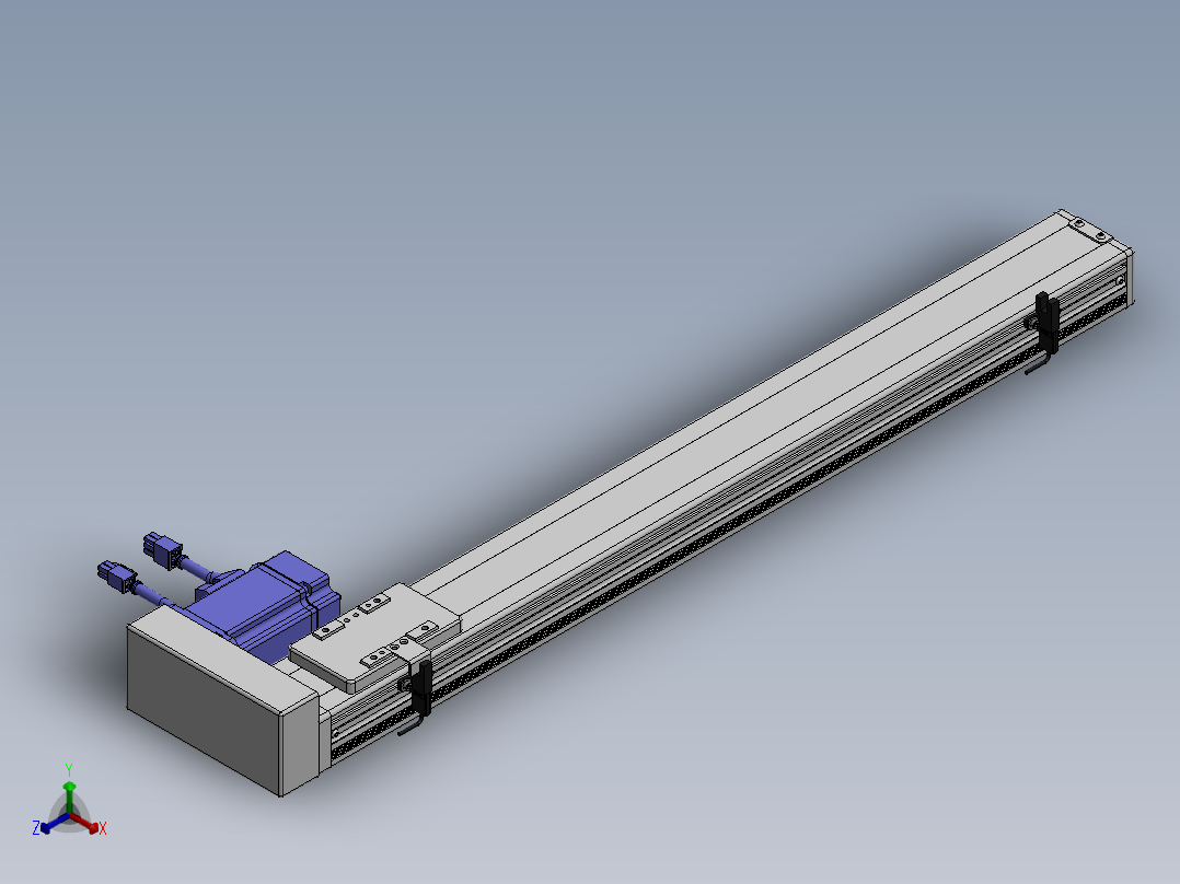 精密模组MY60-T10-550L-BR-P20B-C4-C正等轴测图
