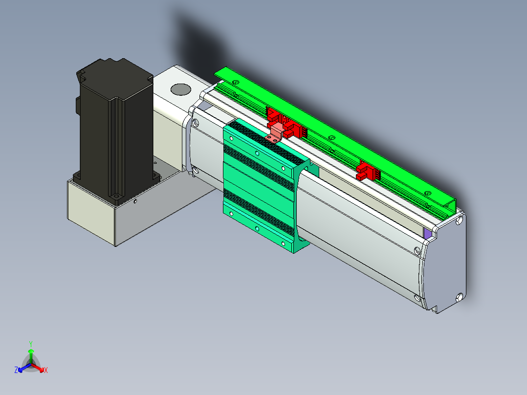 威洛博VBF10-L45-S100-BLU-P40-C4正等轴测图