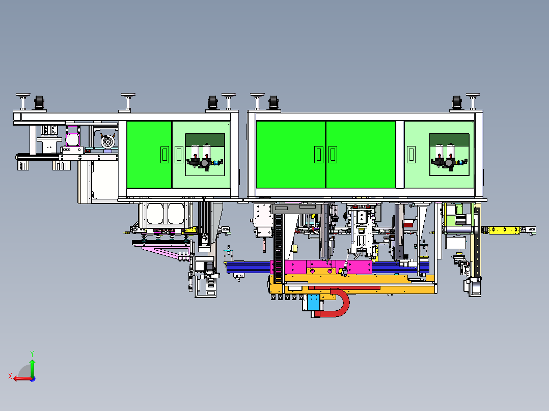 手机电池上料裁切设备sw18可编辑后视图