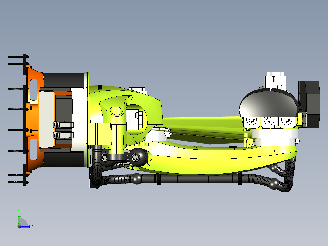 kuka kr 600 fortec左视图