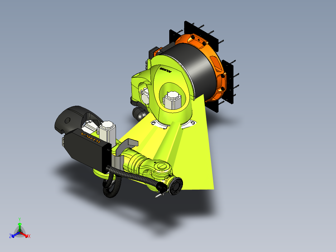 kuka kr 600 fortec正等轴测图