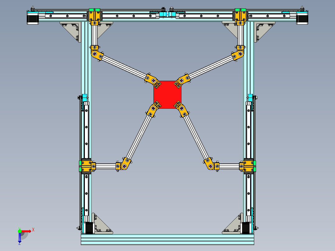 并联机器人3-dof-parallel-robot STP俯视图