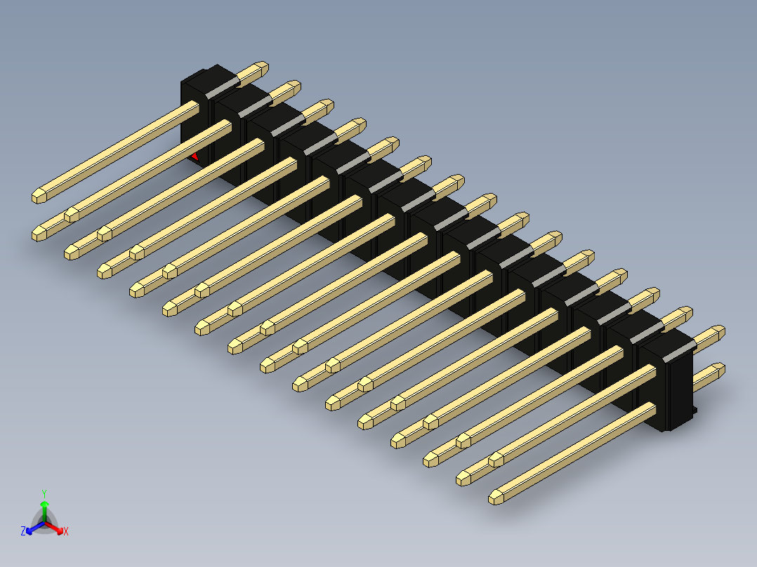 彩色公头100mil（2.54mm）系列-DS1021_black_2x15p_100mil_Type5_rev1.0