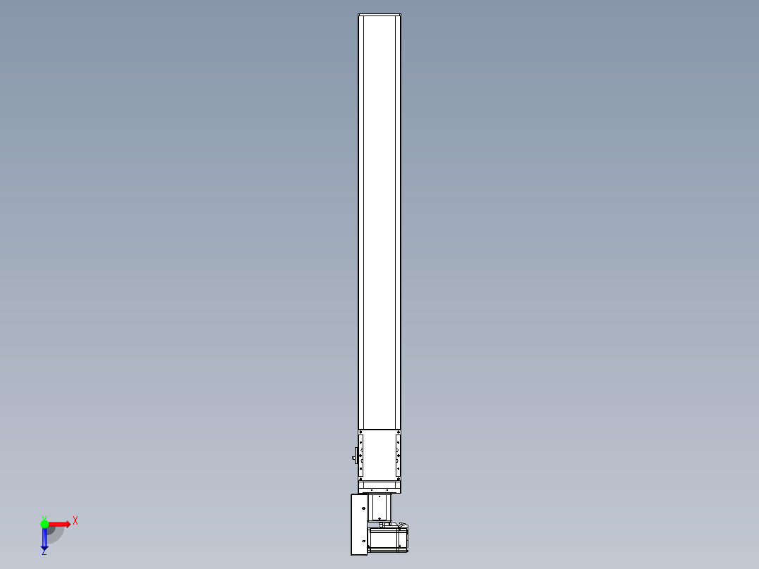 同步带全封闭直线模组TPA-HCB-105D-90-L950-ML-C-P20-N3俯视图