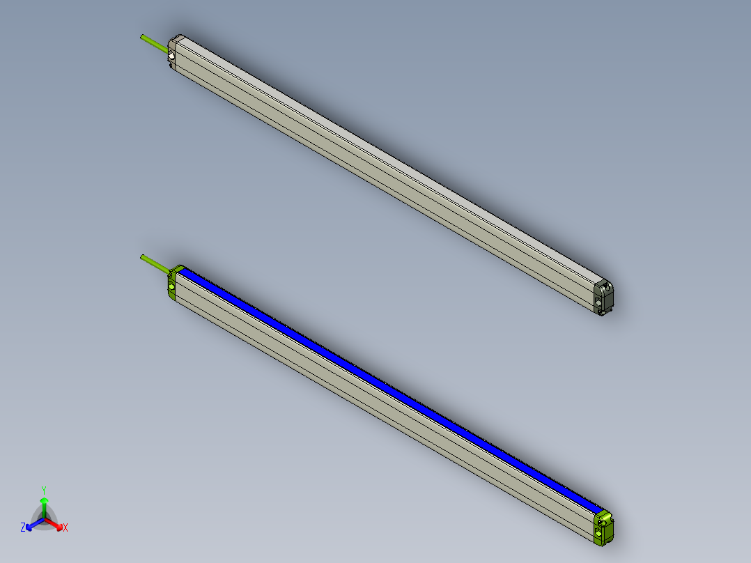 安全_区域传感器H2TLS1240_3D正等轴测图