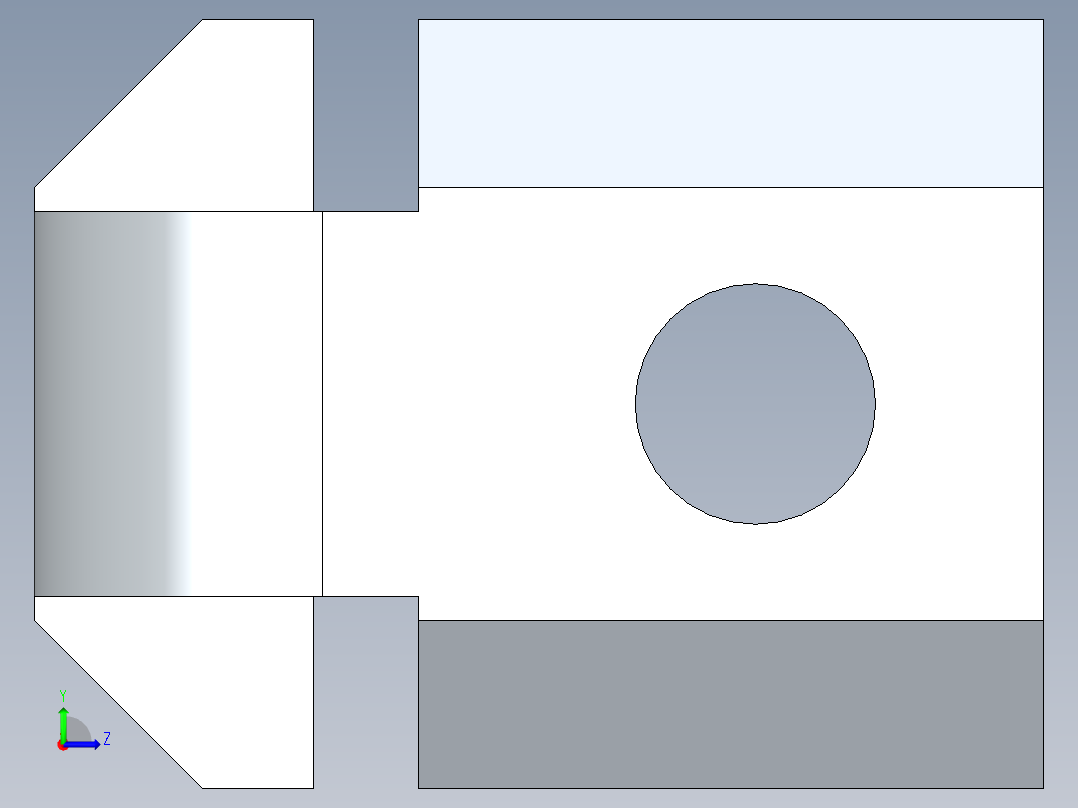 型材-BR 8-8 INNER BRACKET KJN535577左视图