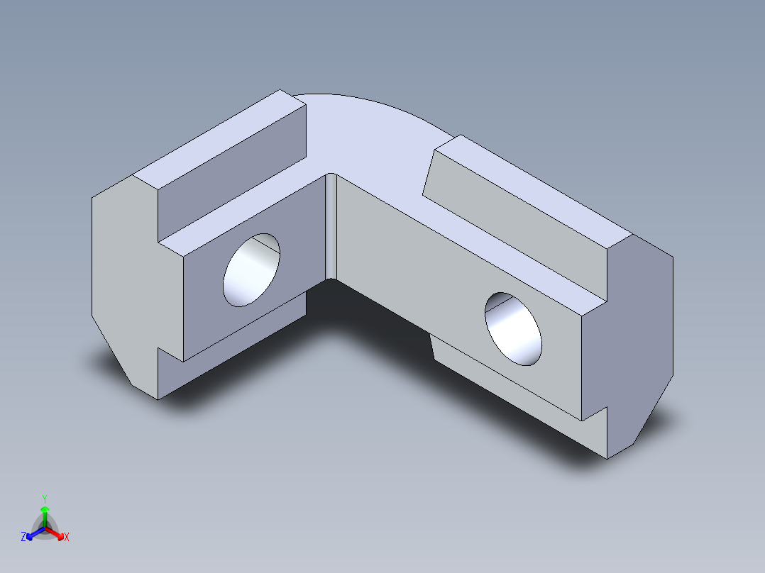型材-BR 8-8 INNER BRACKET KJN535577正等轴测图