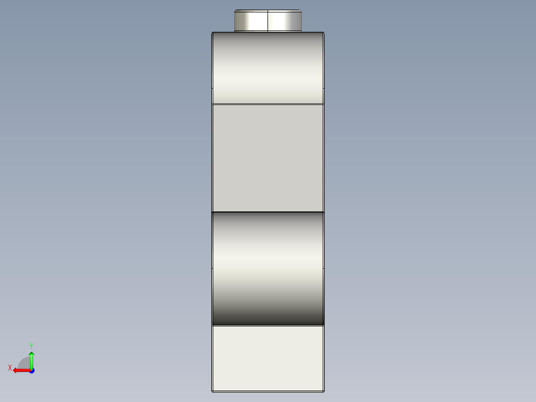 气缸电机-32333 Medium Stone Technic Engine Block 1 x 5 x 3后视图