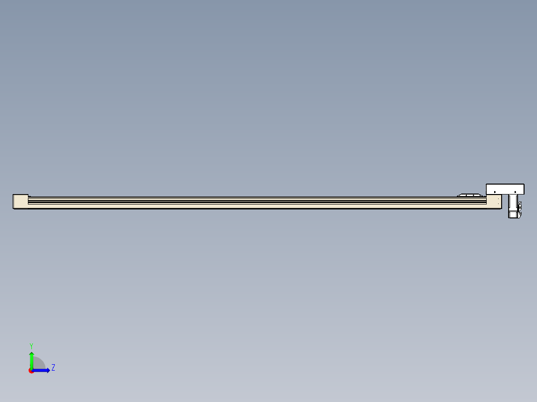 同步带全封闭直线模组TPA-HCB-65S-90-L1650-M-C-P10-N3左视图