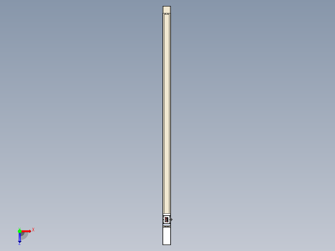 同步带全封闭直线模组TPA-HCB-65S-90-L1650-M-C-P10-N3俯视图