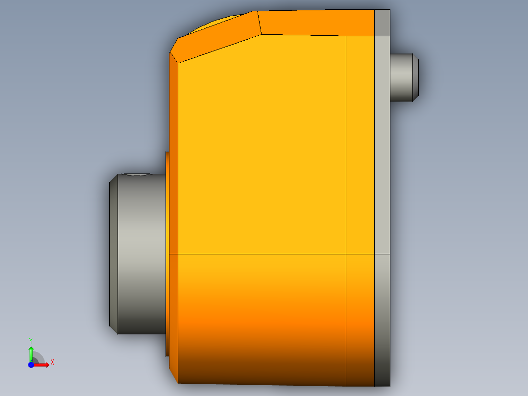位置顯示器(DD51)(AN)-3D多系列多零件图纸模型前视图
