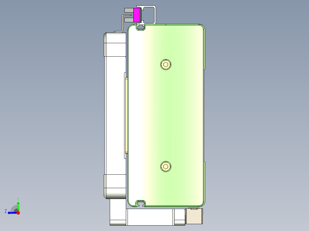 威洛博LC系列3d模型模组2LC17E2Y-S300右视图