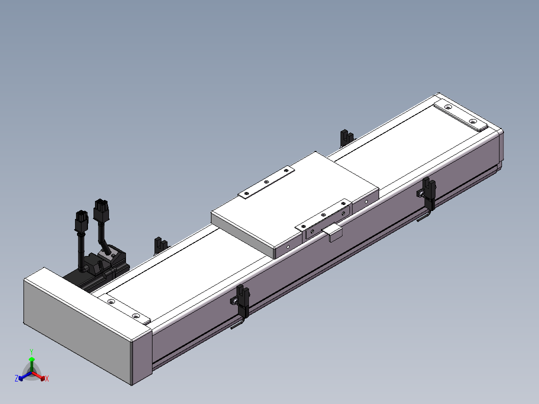 精密模组MC100-L05-300-BR-M10-C4正等轴测图