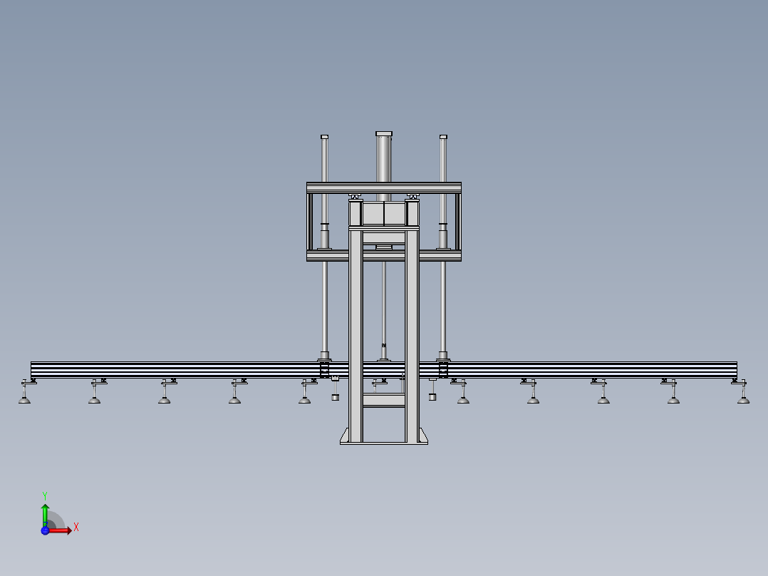 上料机械手码垛机前视图