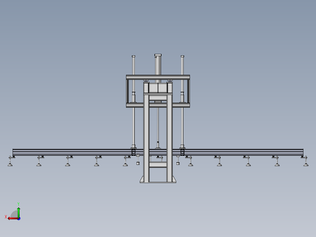 上料机械手码垛机后视图