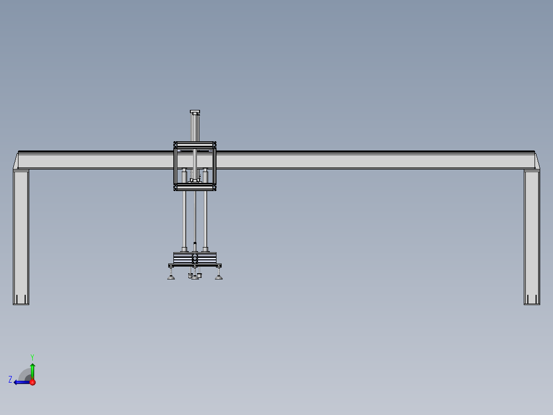 上料机械手码垛机右视图
