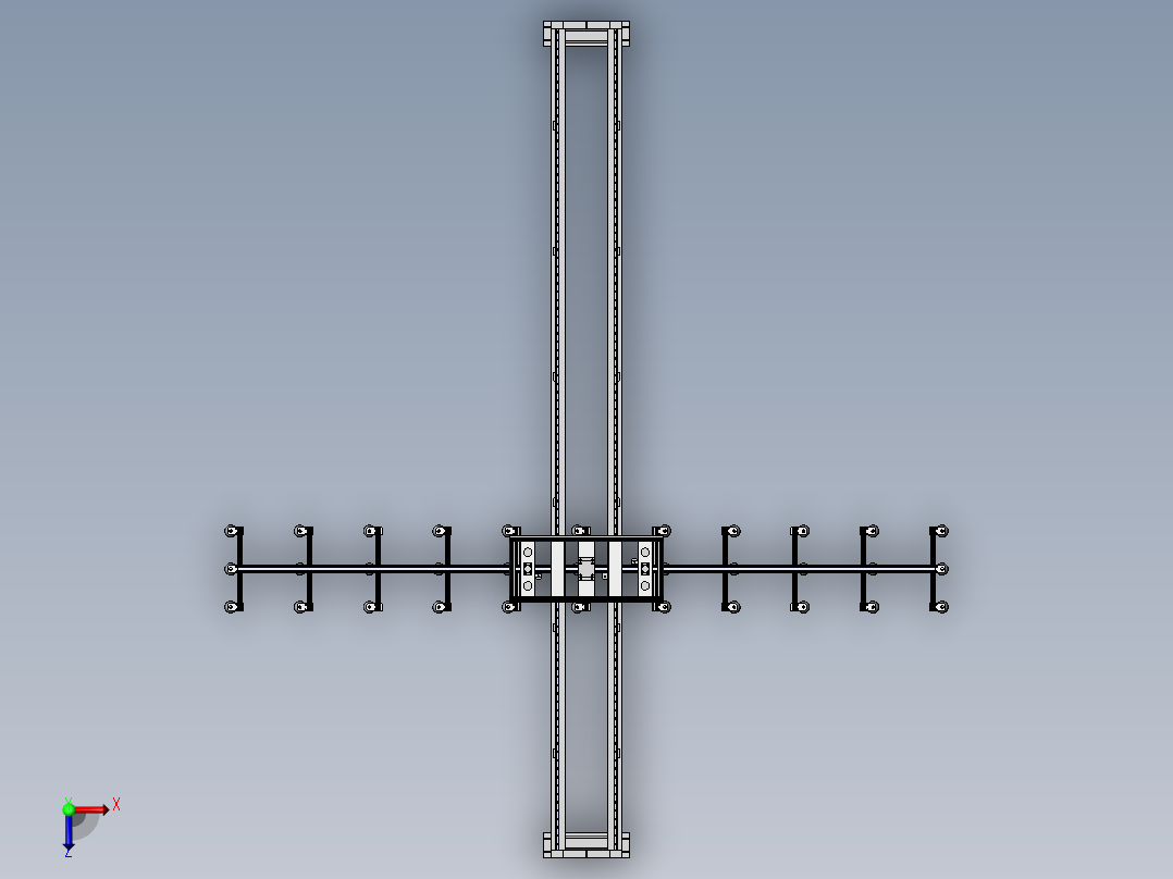 上料机械手码垛机俯视图