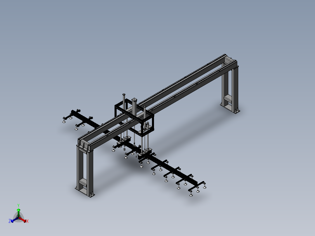上料机械手码垛机正等轴测图