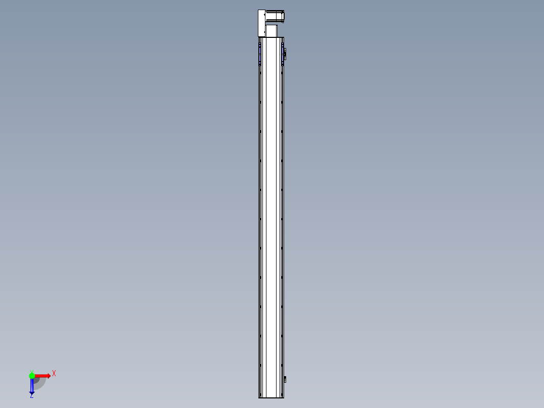 同步带滑台-半封闭B17H-L50-S2200-L-P75-D3俯视图