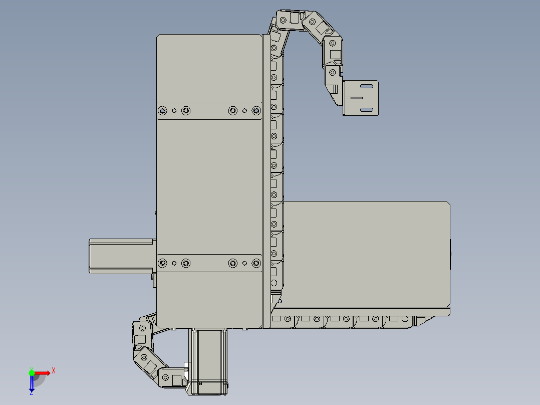 手机撕膜机构俯视图