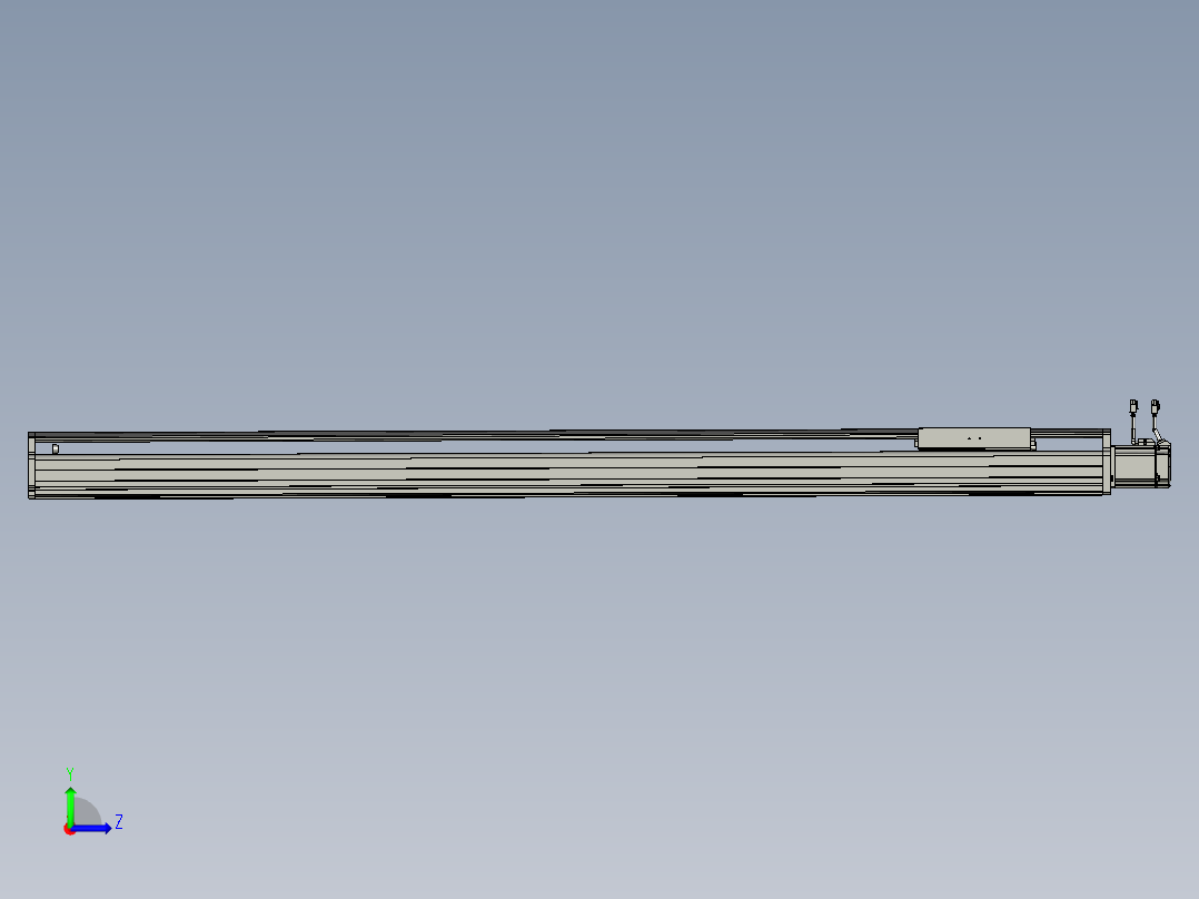 东锦丝杆传动-直线滑台模组DH210-C-L10-S1600-BC-P750W-C3左视图