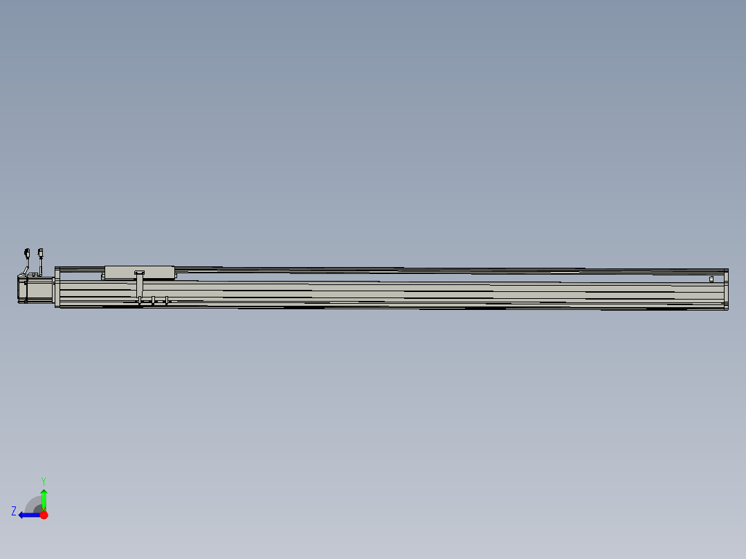 东锦丝杆传动-直线滑台模组DH210-C-L10-S1600-BC-P750W-C3右视图
