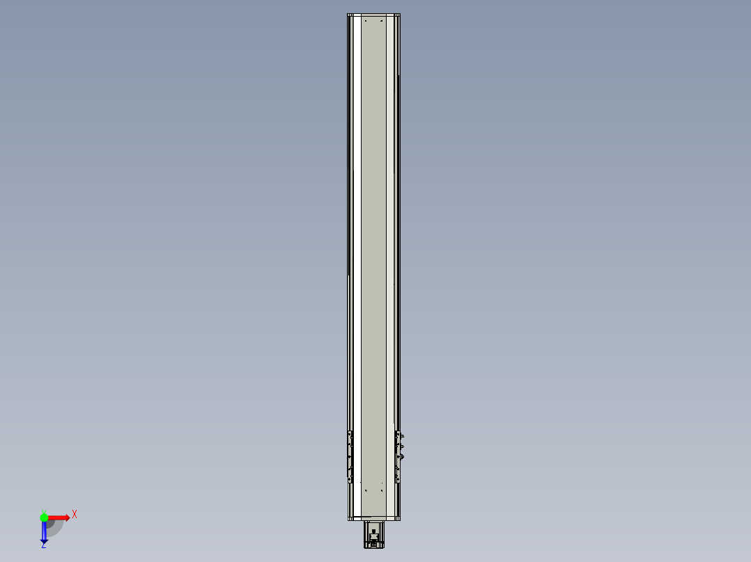 东锦丝杆传动-直线滑台模组DH210-C-L10-S1600-BC-P750W-C3俯视图