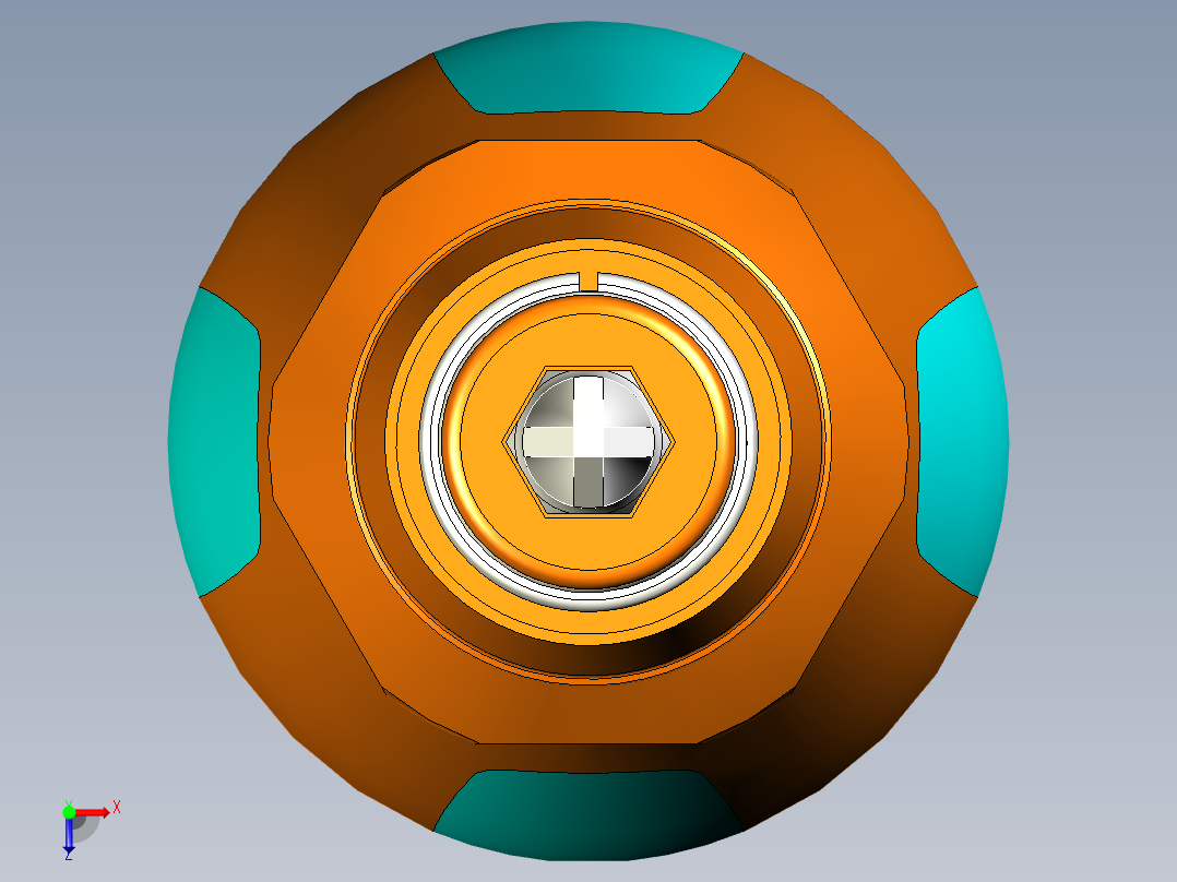 可伸缩可换批头螺丝刀俯视图