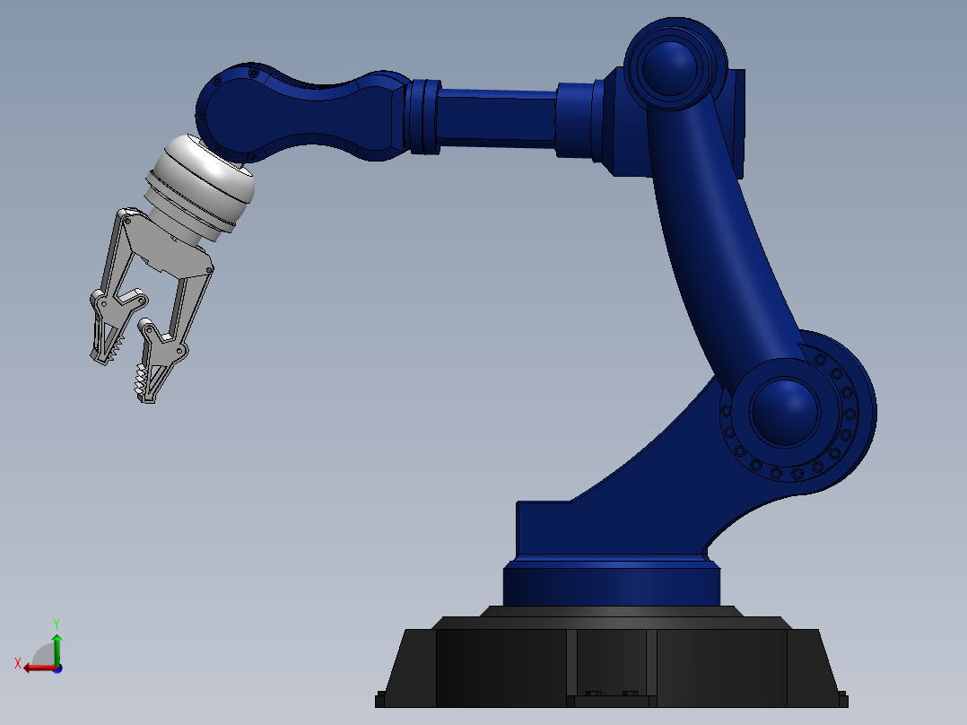 机械臂机械手后视图