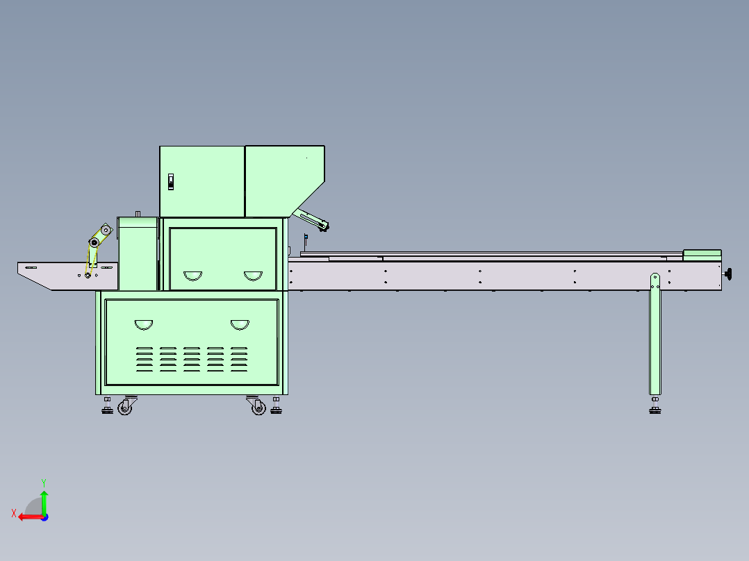 小件产品包装机（sw18可编辑+工程图）后视图
