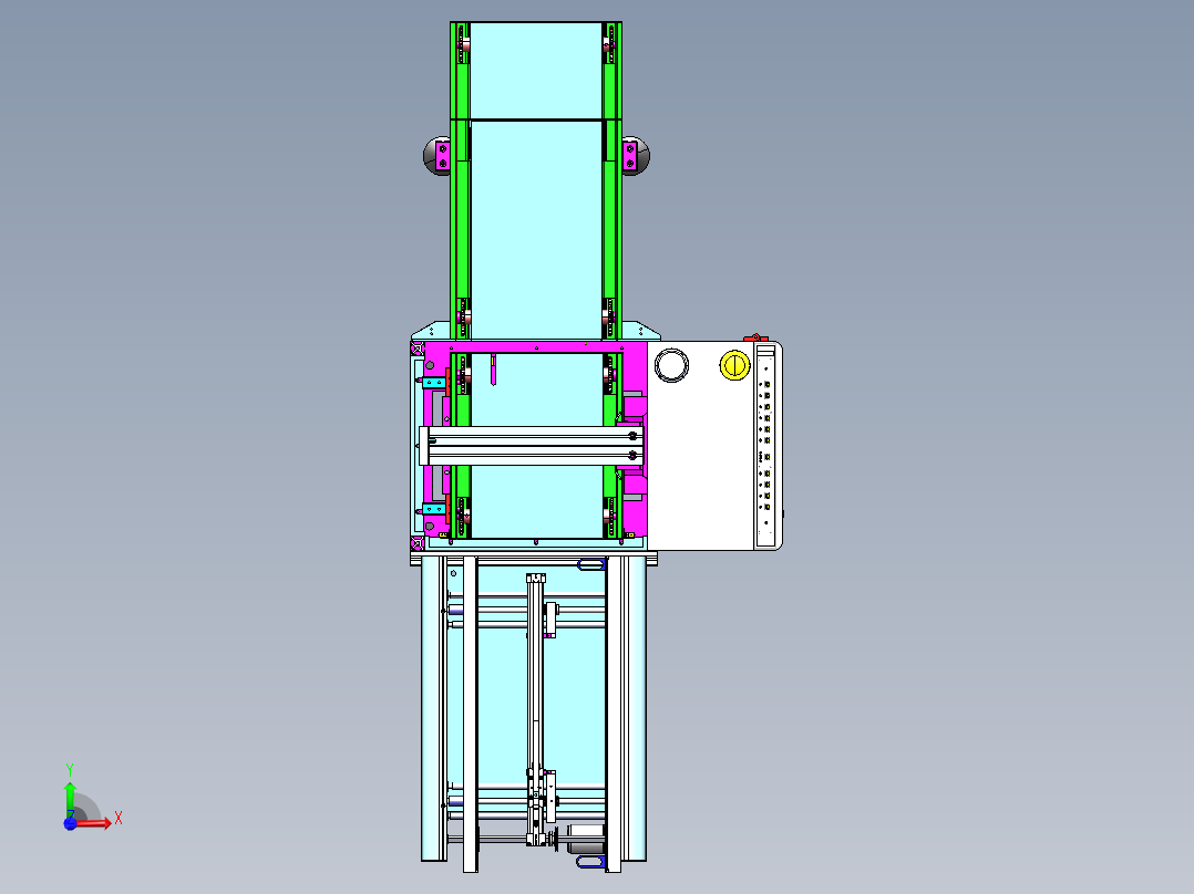 固化炉自动分料机sw21前视图
