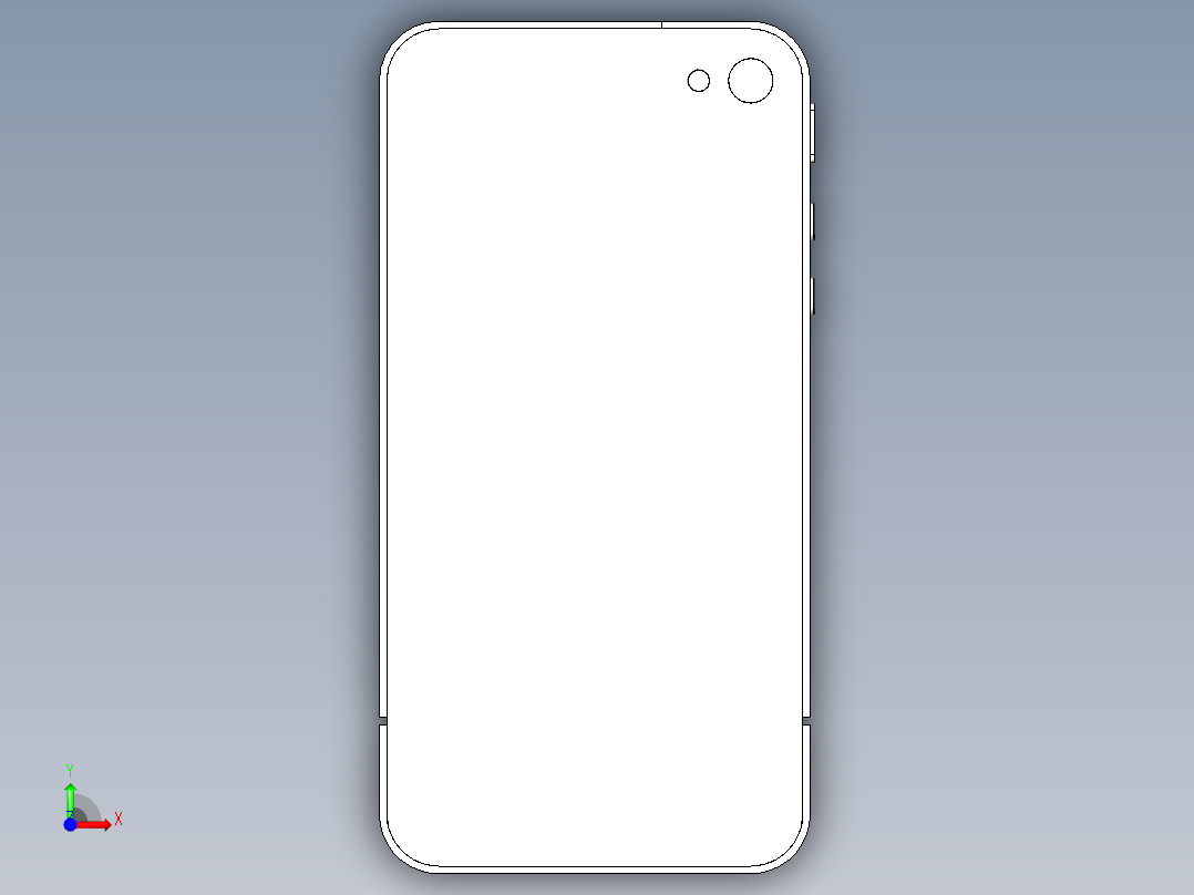IPhone4模型前视图