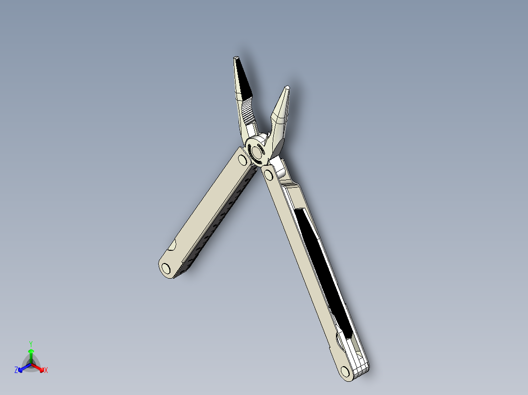 钳子 (11)正等轴测图