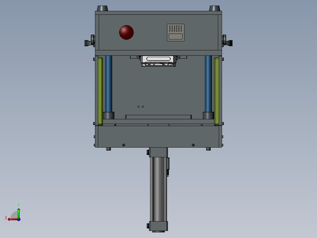 Moinet-ECG键支架贴防水胶治具后视图
