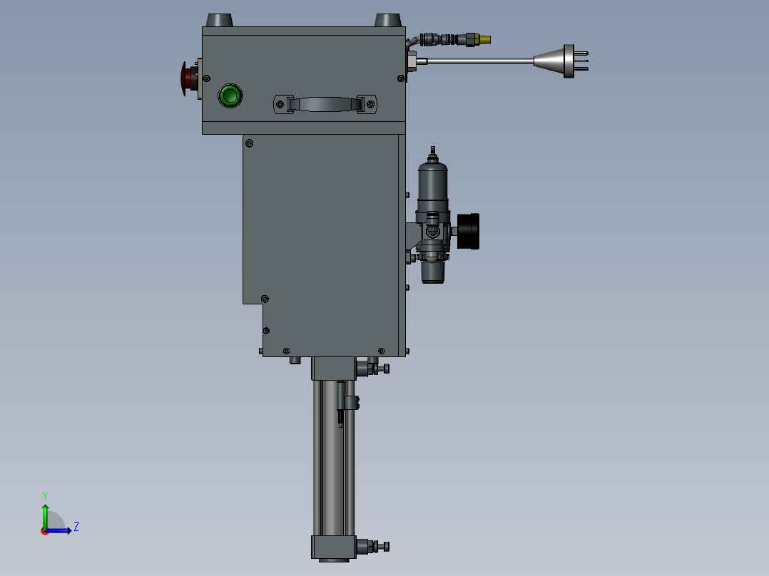 Moinet-ECG键支架贴防水胶治具左视图