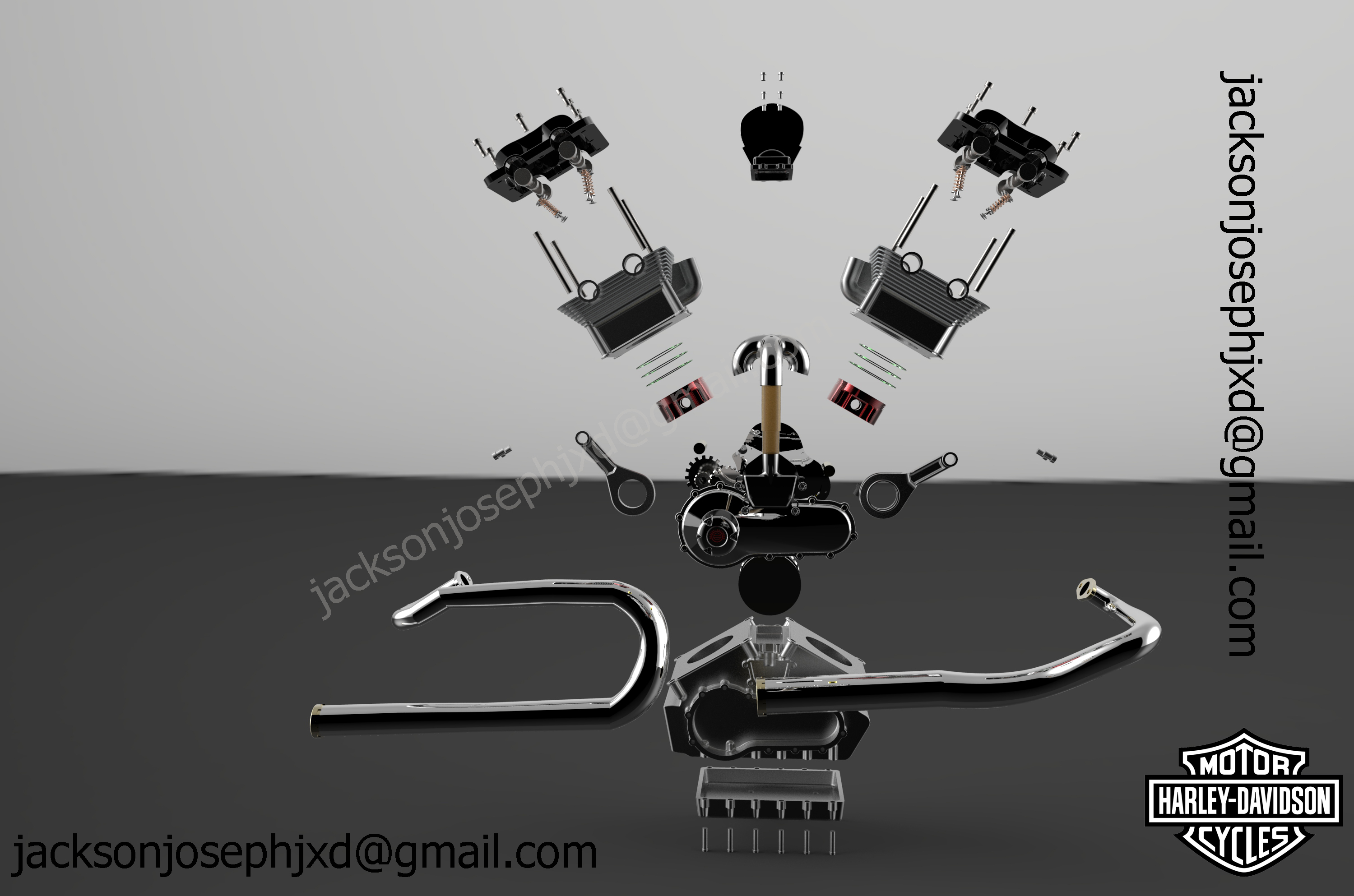 哈雷戴维森 V ROD 发动机