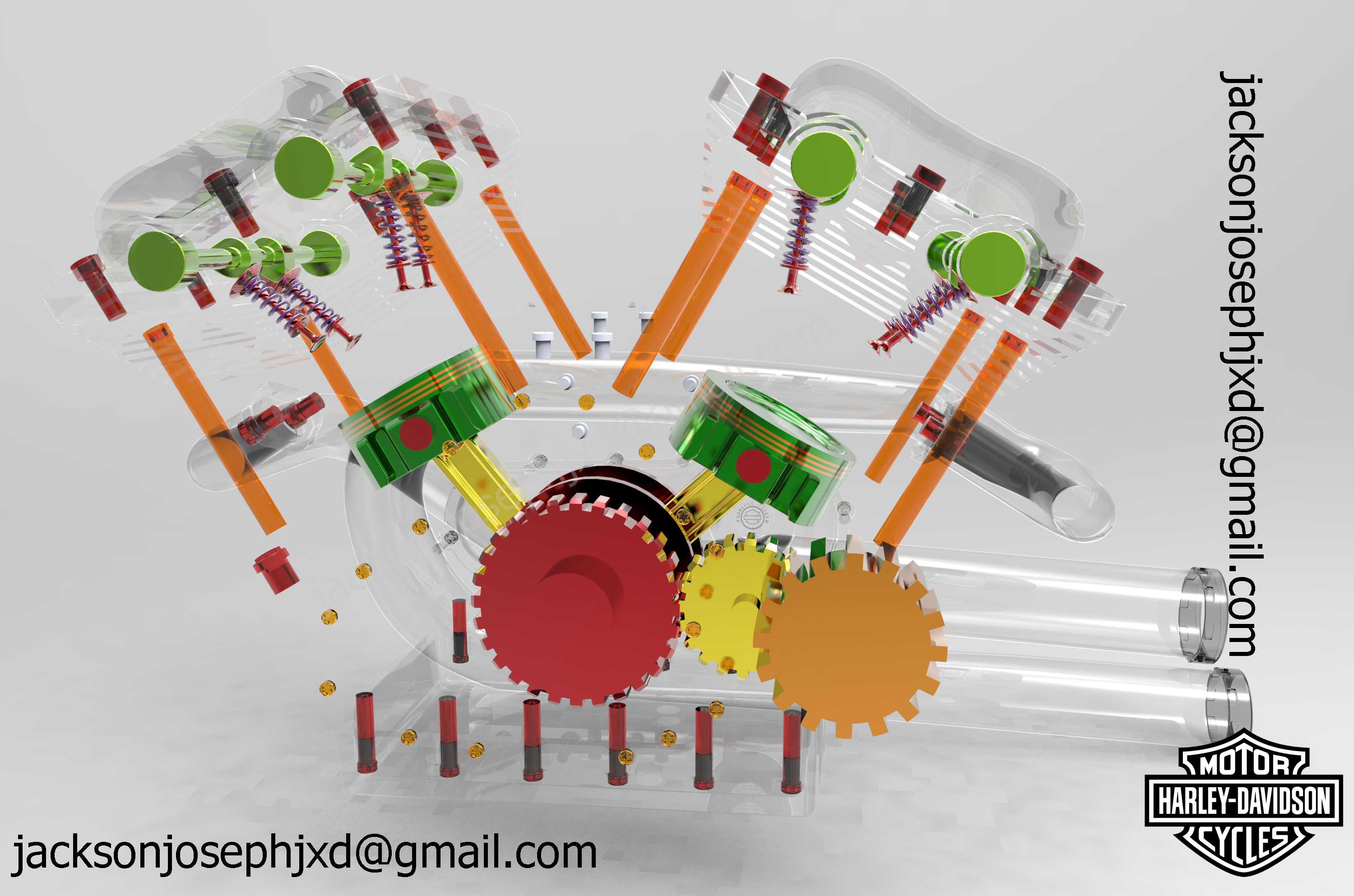 哈雷戴维森 V ROD 发动机