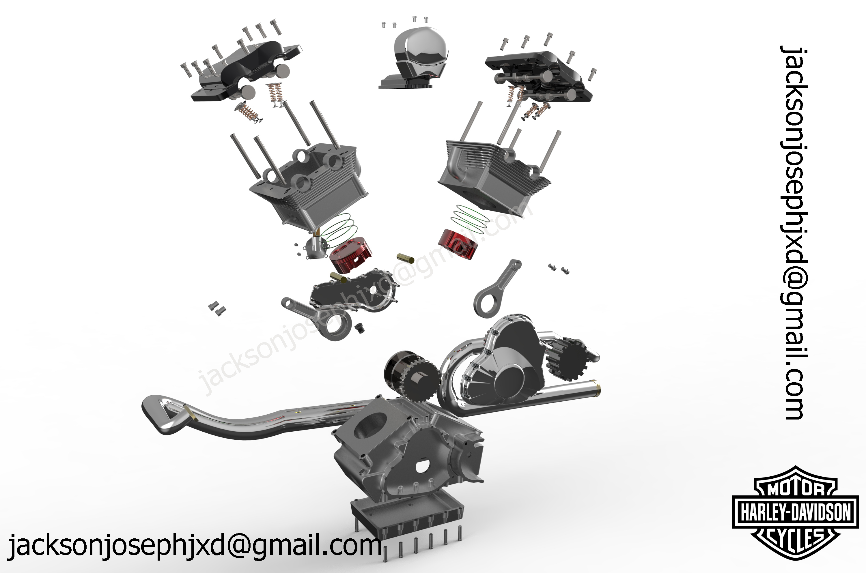 哈雷戴维森 V ROD 发动机