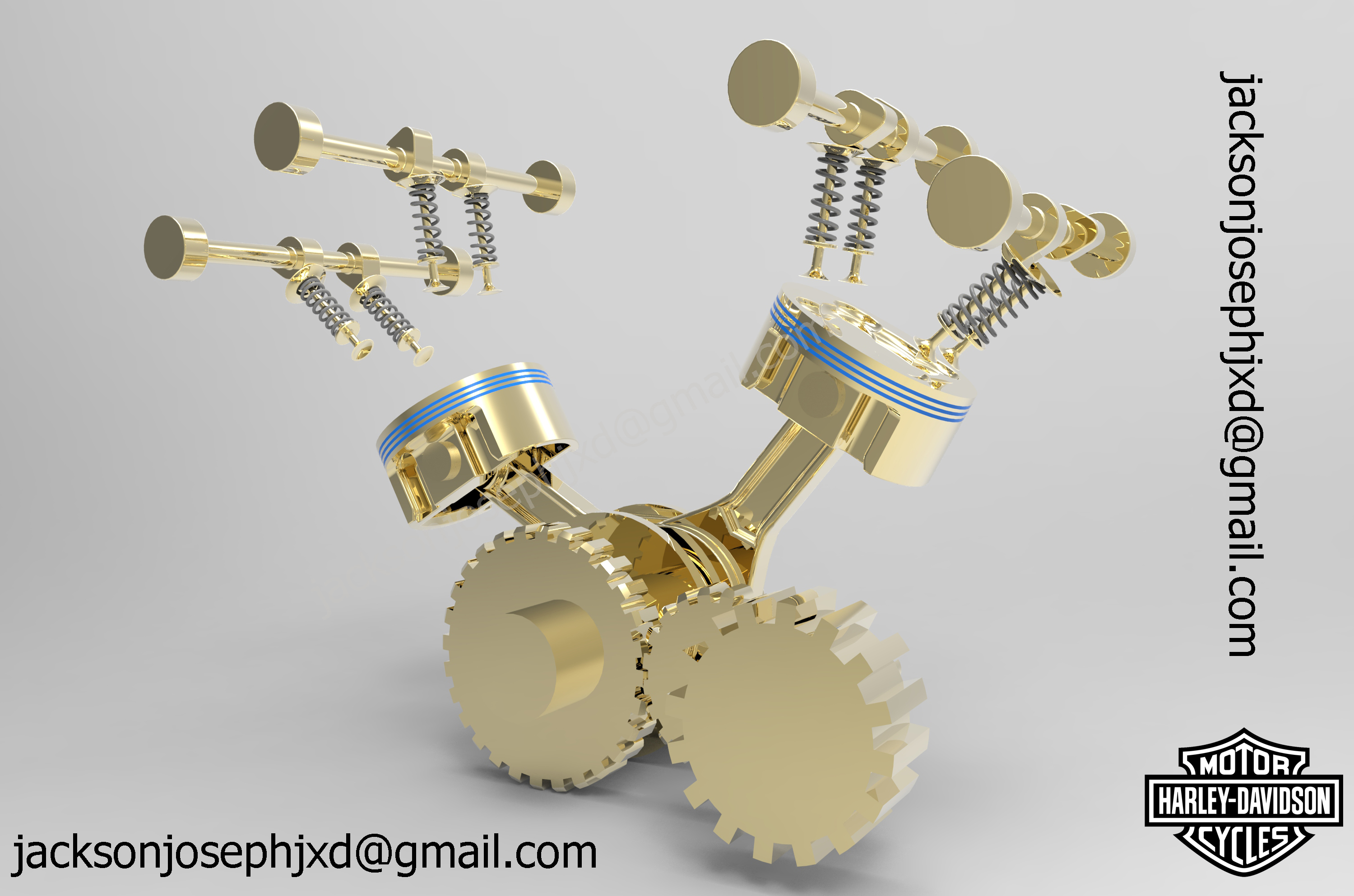 哈雷戴维森 V ROD 发动机